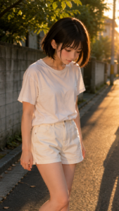 AI画像生成で光と影の向きが合っていない例