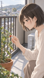 AI動画で生成された、条件は似ていてもMiaとは異なる人物